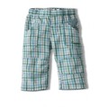 Broek noppies  Trousers woven boy Sun geruit Aquablauw/Groen/Grijs
