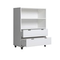Ladenkast Bopita Combiflex medium op wielen Wit