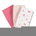 Monddoekjes Prenatal Monddoekje hydrofiel + hartjes print Roze