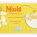 Kaartje Baby-Cards Posters Rompertje en waslijntje - F-600
