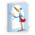 Kaartje Baby-Cards Geboortekaartjes Ooievaar - C-175