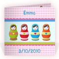 Kaartje Baby-Cards Geboortekaartjes Matroesjka - R-379