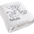 Wieg bekleding IkenIk Tigger wiegdeken Wit 75x100