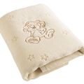 Deken Anel Slaapbeer Bruin Ecru Fleece 100x130