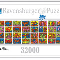 Puzzel ravensburger  Keith Haring Double Retrospect - 32000 5,44x1,92