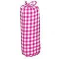 Hoeslaken Taftan  Grote Ruit Fuchsia 60x120