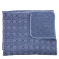 Wieg bekleding koeka  Stone-wash wieg deken London Blauw