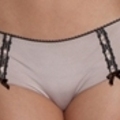 Zwangerschaps slip Made in Femmes Juliette short Taupe/zwart