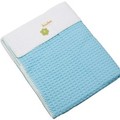 Deken koeka  wafel/flanel Antwerp Blauw 100x150