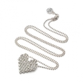 Sieraad Proud MaMa Love is in the Heart Strass Zilver