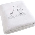 Deken IkenIk Mickey Mouse ledikant fleece Wit