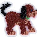 Knutselspeelgoed hama  Grondplaat strijkkralen hond Wit