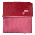 Deken koeka  Wafel/Teddy Oslo Hot Pink / Cerise 140x200