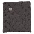 Deken koeka  Stone-wash York Dark Grey 140x200