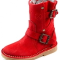 Laarzen Red Rag Rits en Gespen Rood