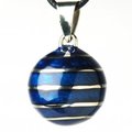 Sieraad Babylonia Zwangerschapsketting Lijnen Blauw
