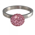 Sieraad Charmins XL Moederring - Glamour Pink