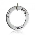 Sieraad Posh Mommy Cirkel met Namen Zilver