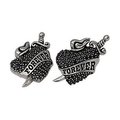 Sieraad MamaKado Forever Hart met Zirkonia Zilver / Zwart