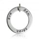 Sieraad Posh Mommy Cirkel met Namen Zilver