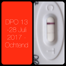 Test 13 DPO Streep wordt nu langzaam duidelijker en dikker...
....hoop dat het goed blijft gaan...zo spannend brrr..