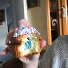 Gender reveal muffin 